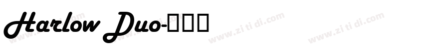 Harlow Duo字体转换